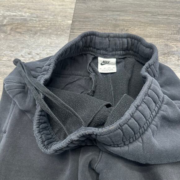 Nike‎ Sportswear Black Womens XS Mini Swoosh Club Fleece Athletic Jogger Pants - Picture 5 of 13